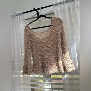 Knit sweater shirt